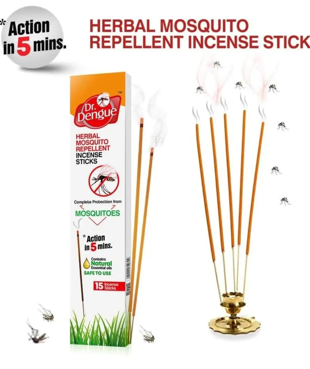 Dr. Dengue herbal mosquito repellent incense 15 sticks