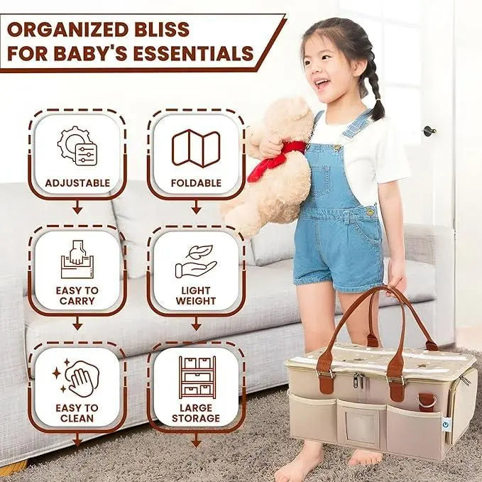 Foldable nursery storage organizer