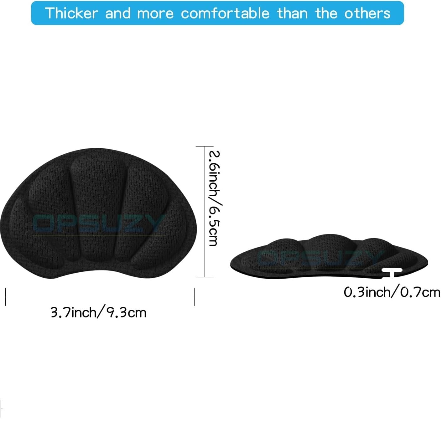 Non-slip heel cushion inserts