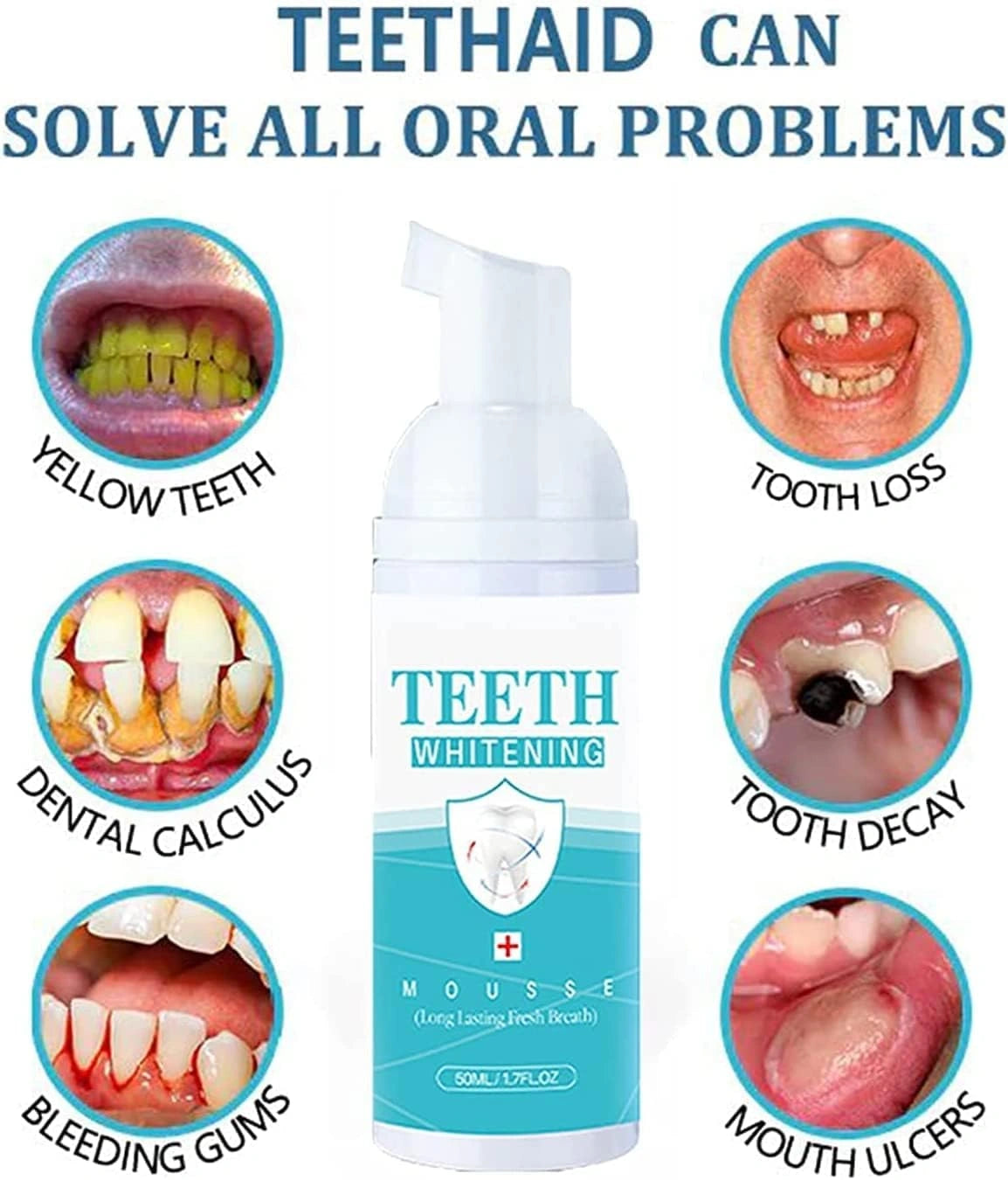 Teeth whitening foam 60ml