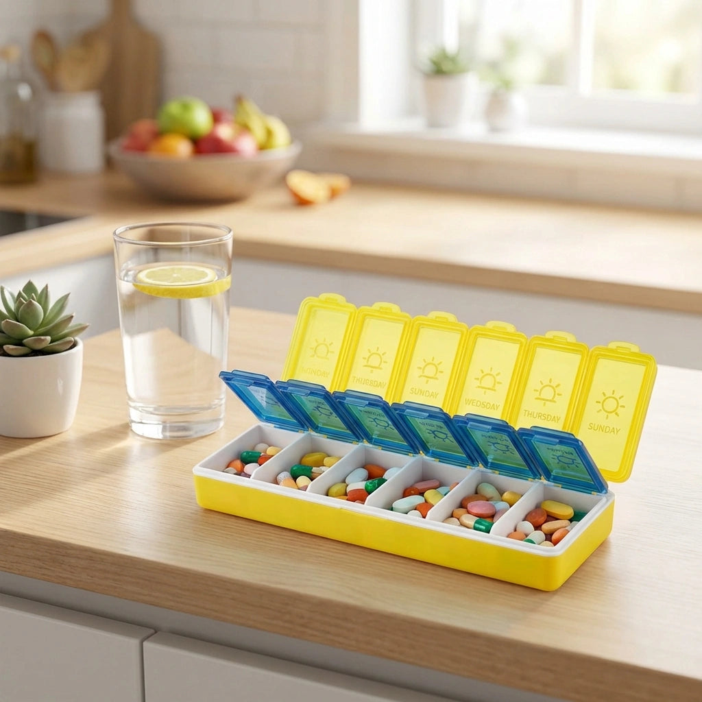 7-Day Pill Organizer Box