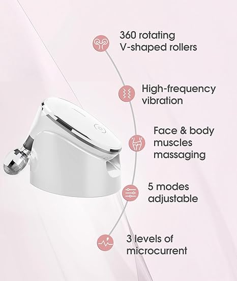 Microcurrent face lift roller