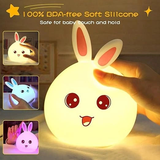Rabbit silicone touch sensor light