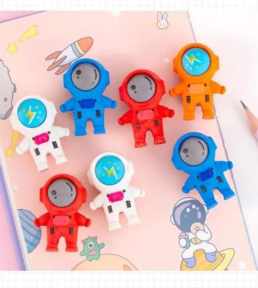 Astronaut-Themed Eraser Set