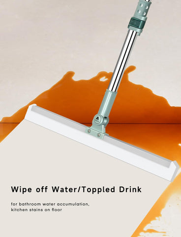 Multi-purpose floor & window scrubber with adjustable handle