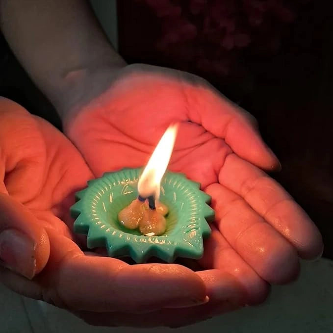 Decorative silicone diwali diya