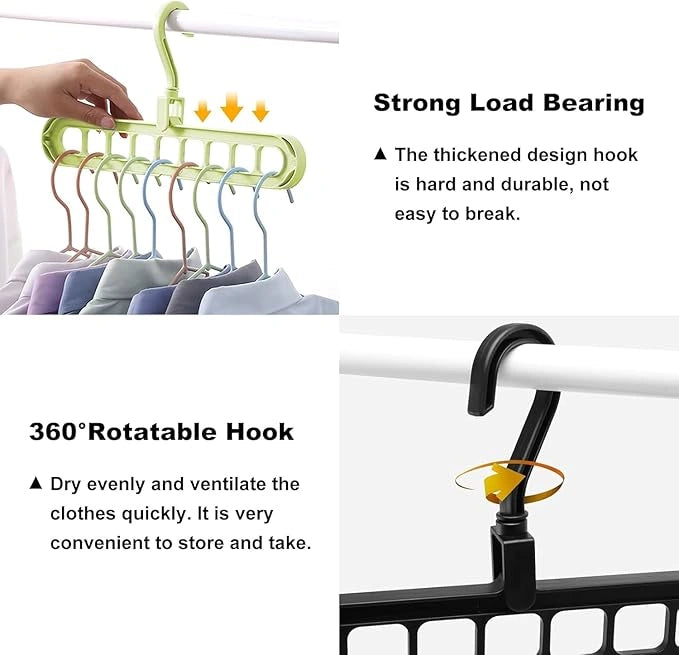 Adjustable folding clothes hangers – pack of 3