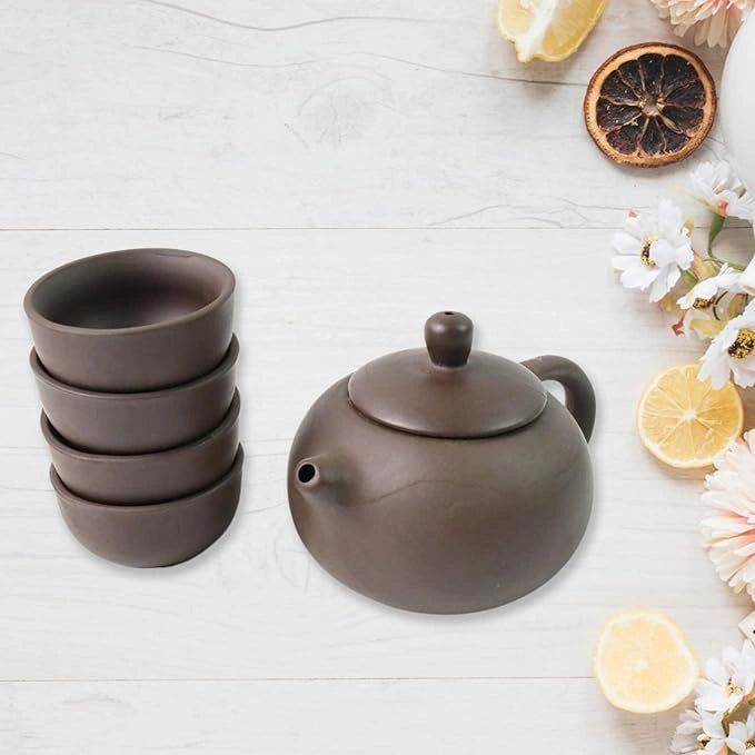 Portable ceramic tea set