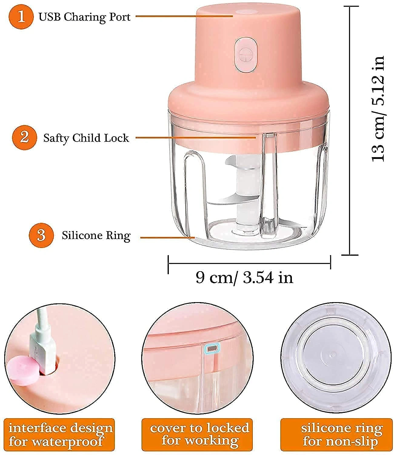 Mini usb food chopper – 250ml