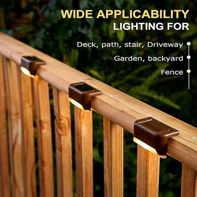 Solar outdoor deck lights – pack of 4