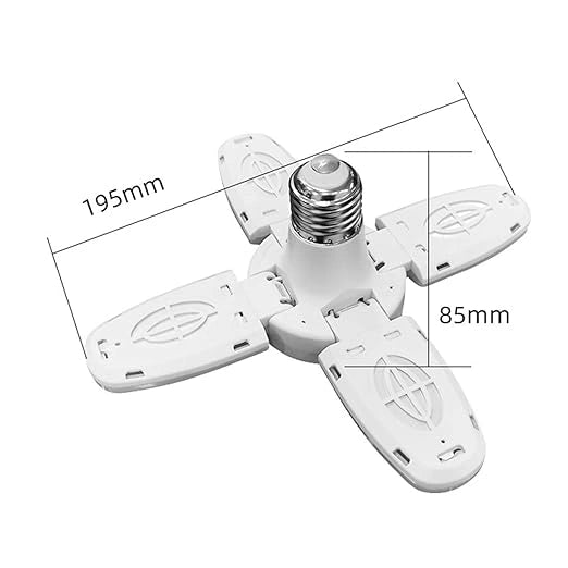 Foldable led fan bulb