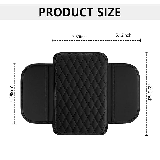 Leather waterproof armrest seat box cover pad protector
