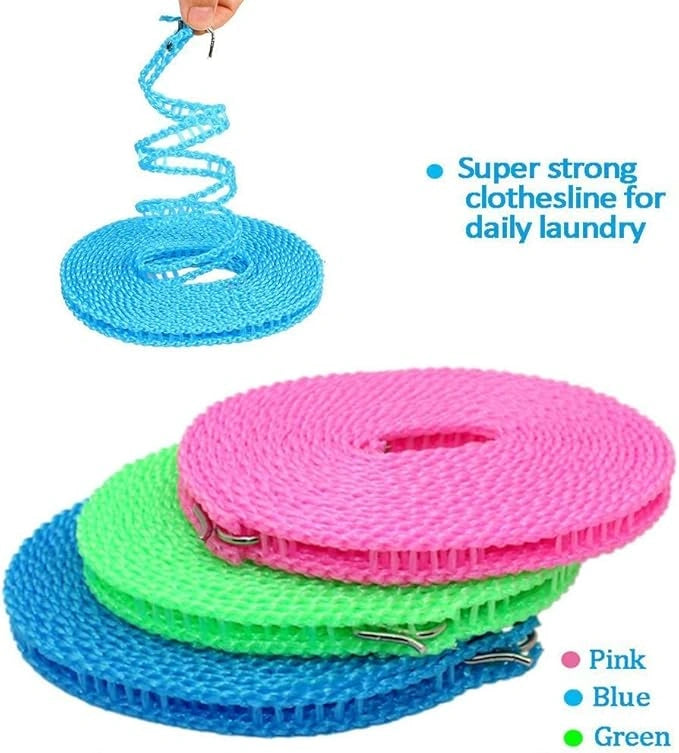 Windproof nylon clothesline – pack of 2