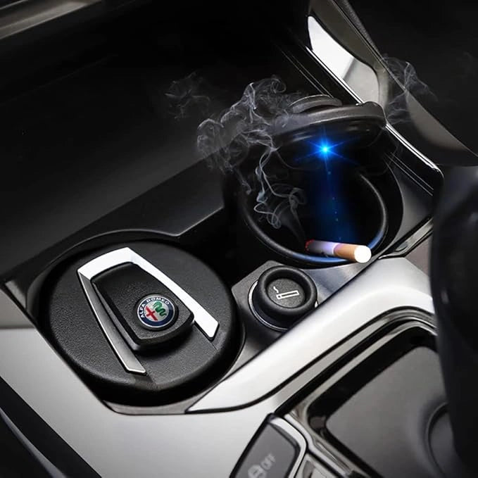 Portable led car ashtray