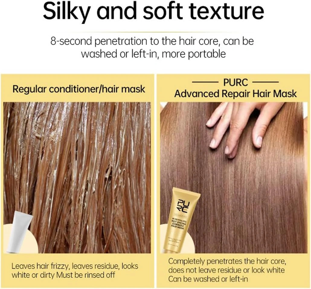 Hot dyeing hair repair mask