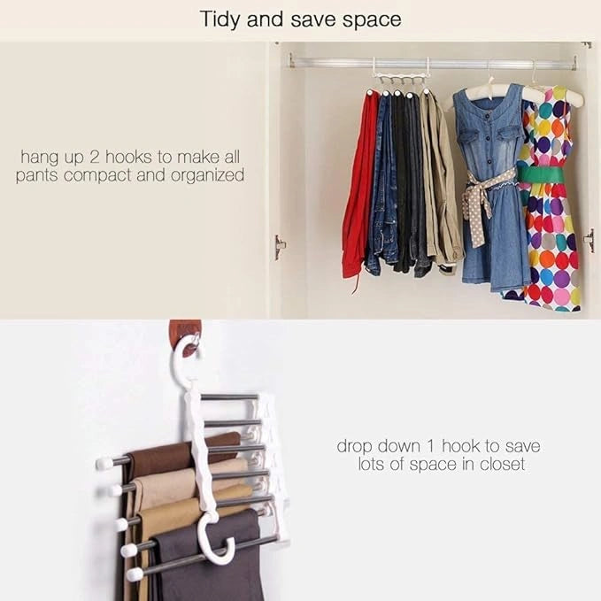 5-in-1 pant organizer hanger