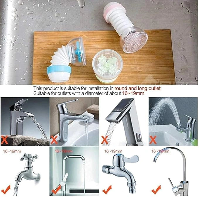 360° rotating water faucet nozzle