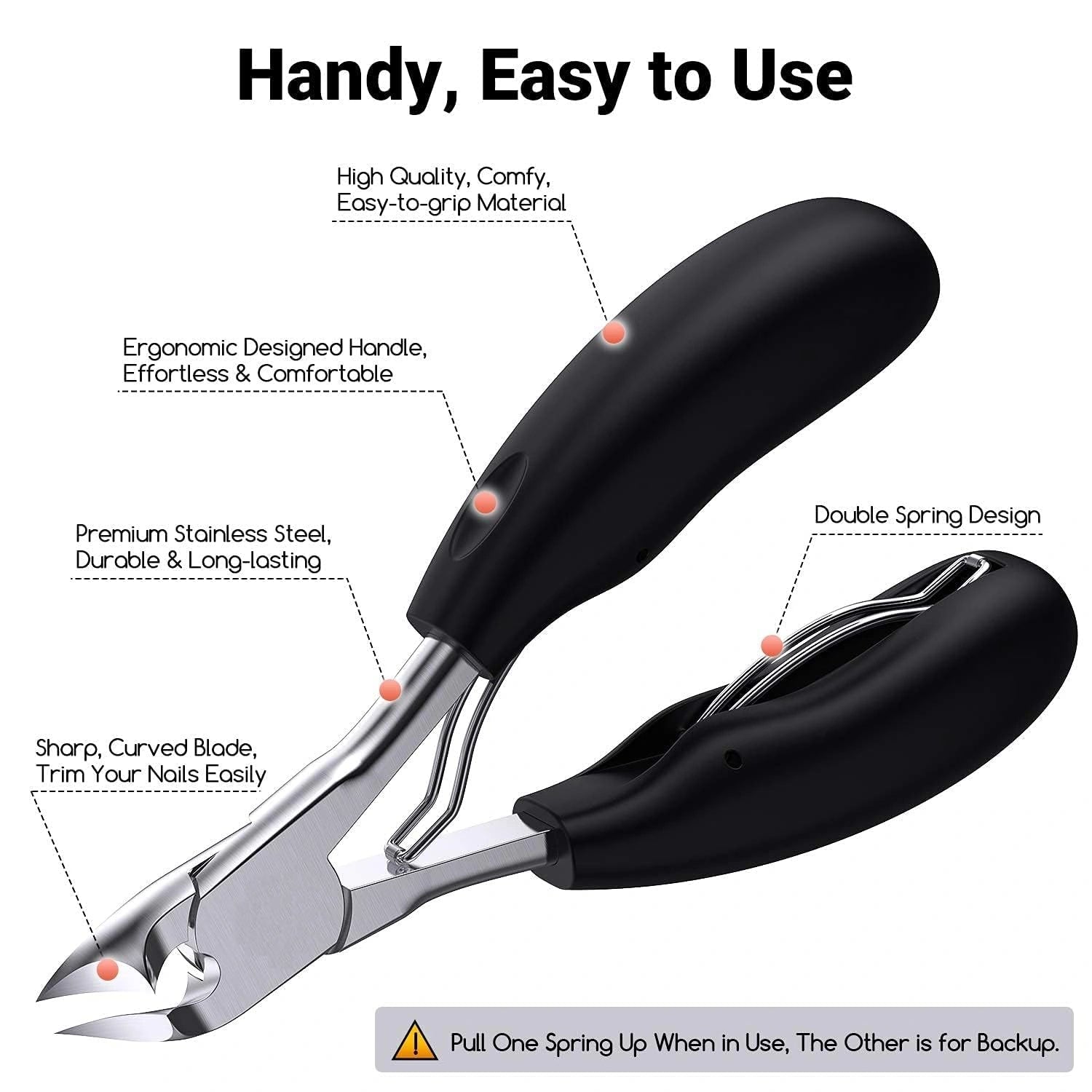 Professional thick nail clipper