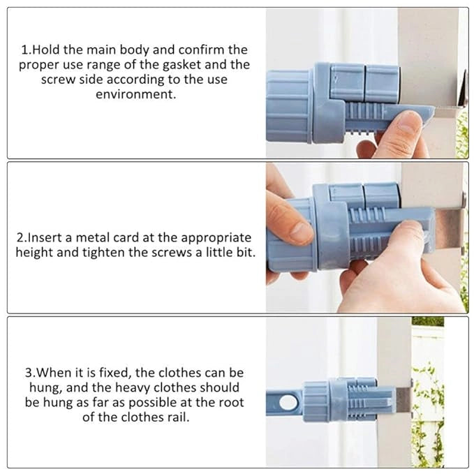 Adjustable clothes hanging rod – pack of 1