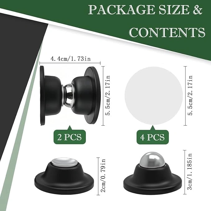 Magnetic Door Stopper – Black