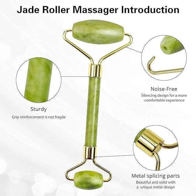 Jade stone facial roller