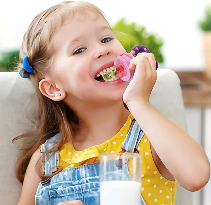 Silicone baby fruit pacifiers – pack of 2