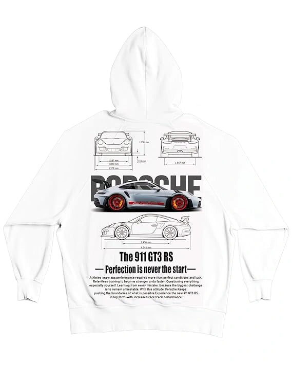 Men’s white graphic hoodie