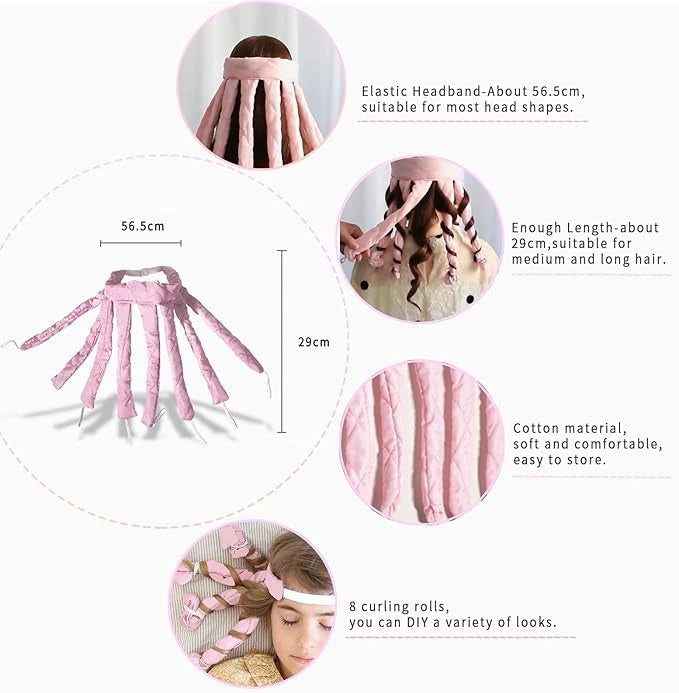 Octopus heatless hair curler