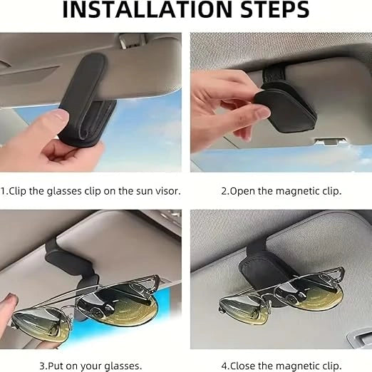 Automaze car visor sunglass clip