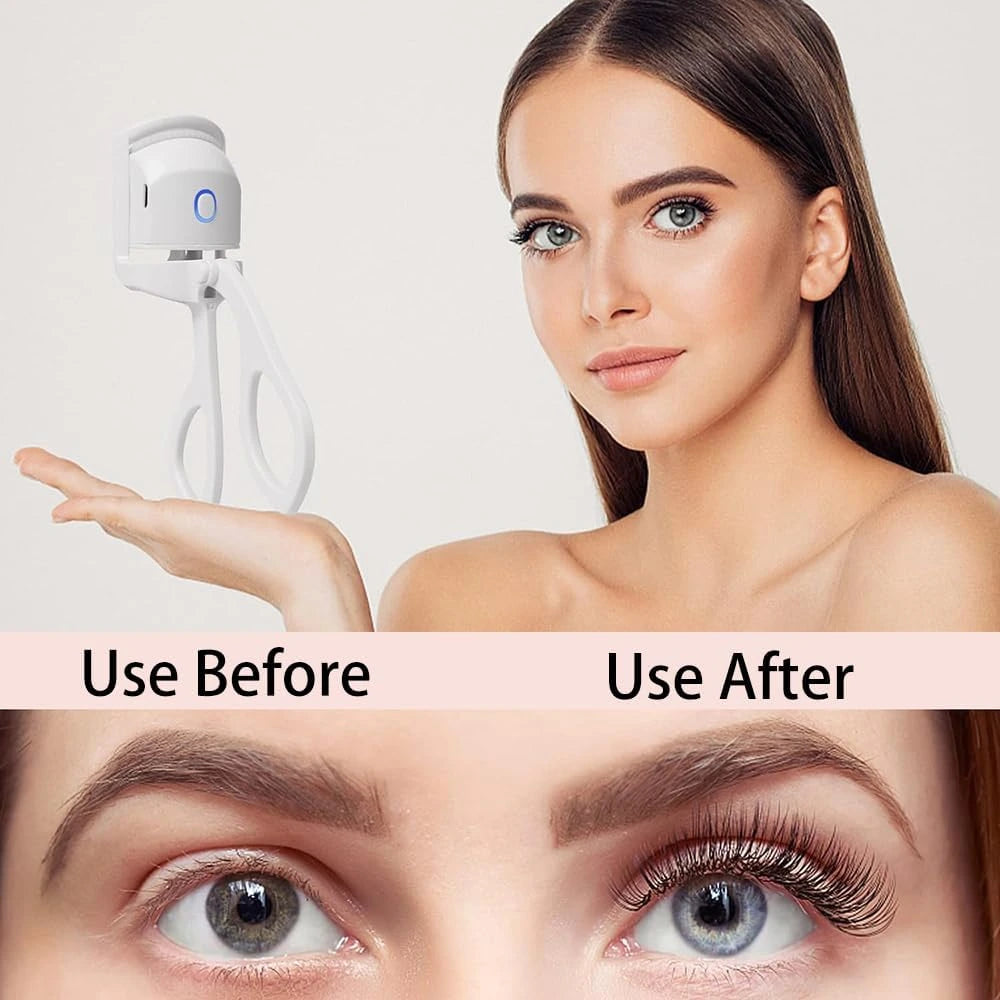 Usb heated eyelash curler