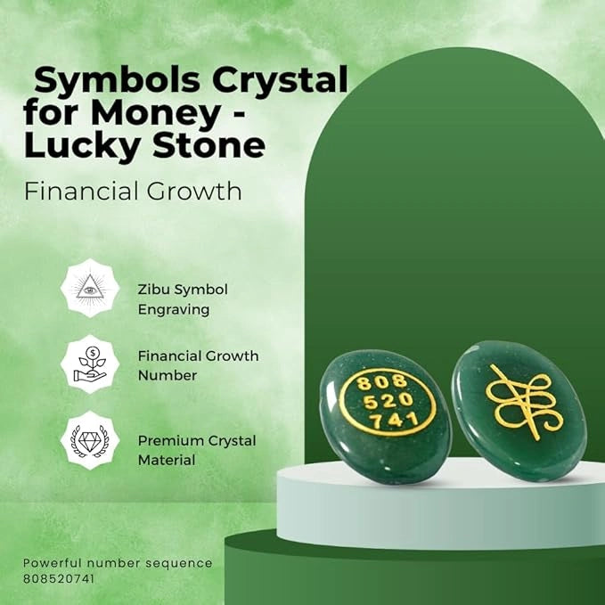 Green jade money magnet coin