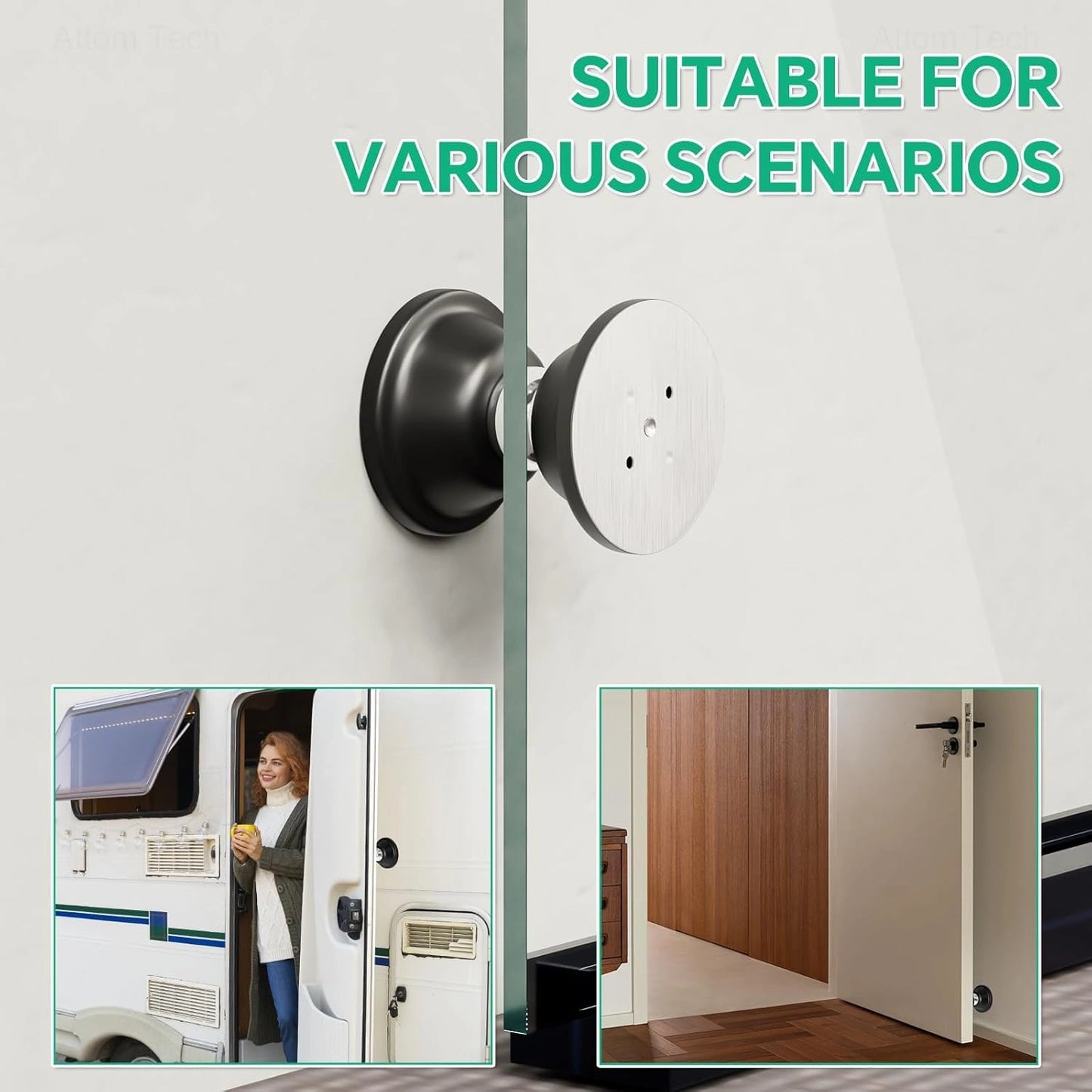 Magnetic Door Stopper – Black