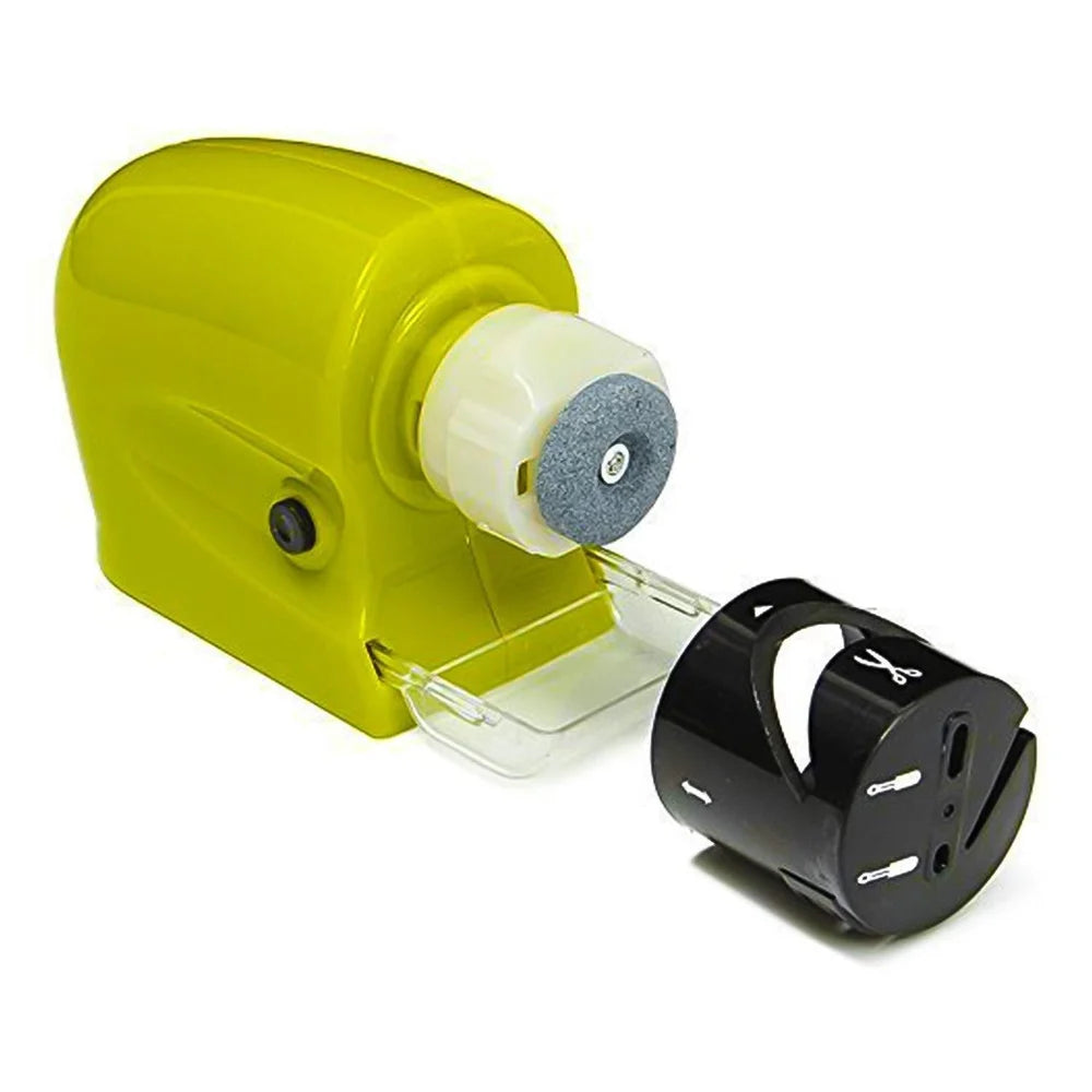 Cordless motorized knife sharpener