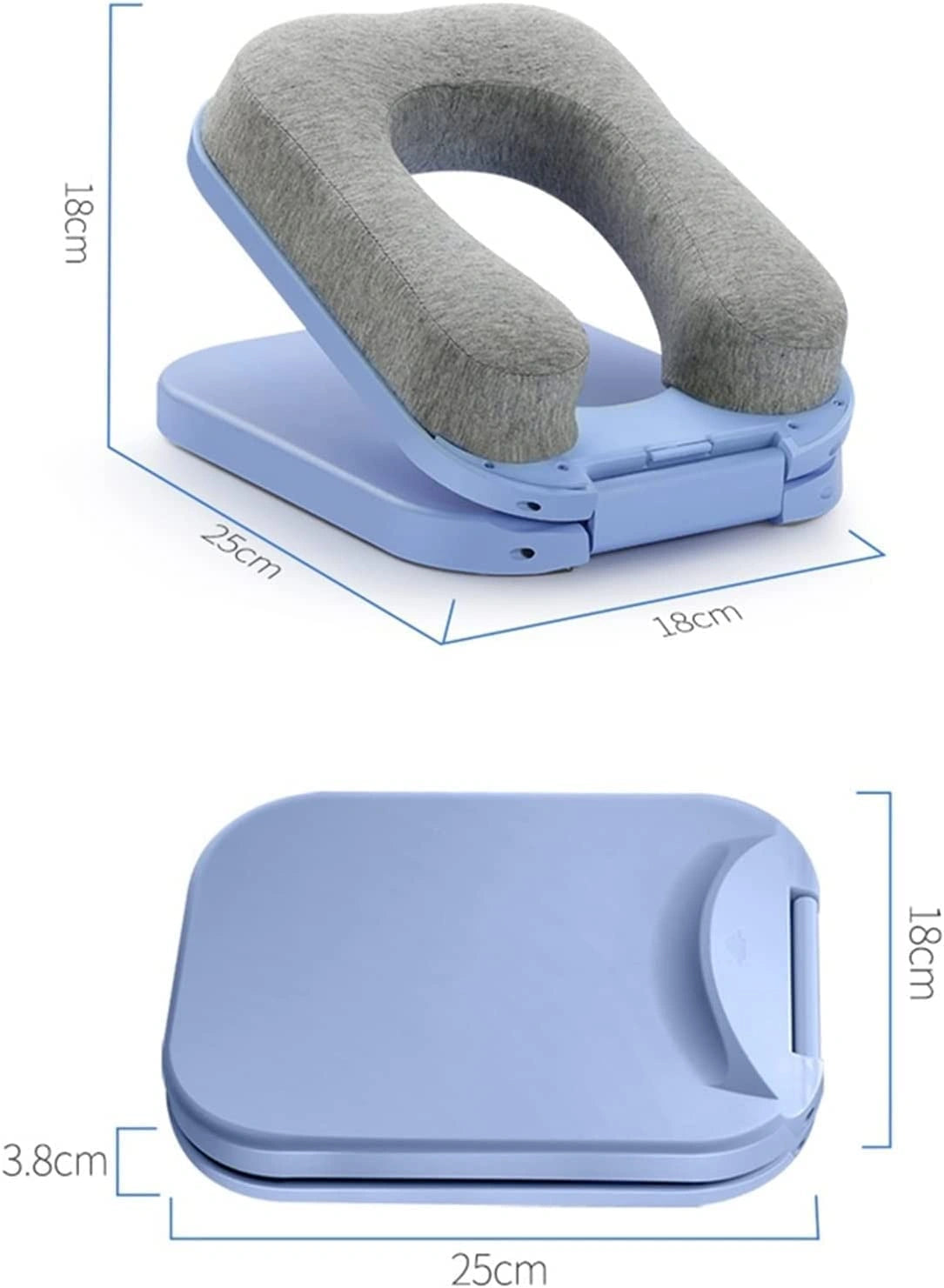 Foldable nap doughnut pillow