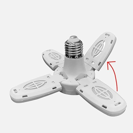 Foldable led fan bulb