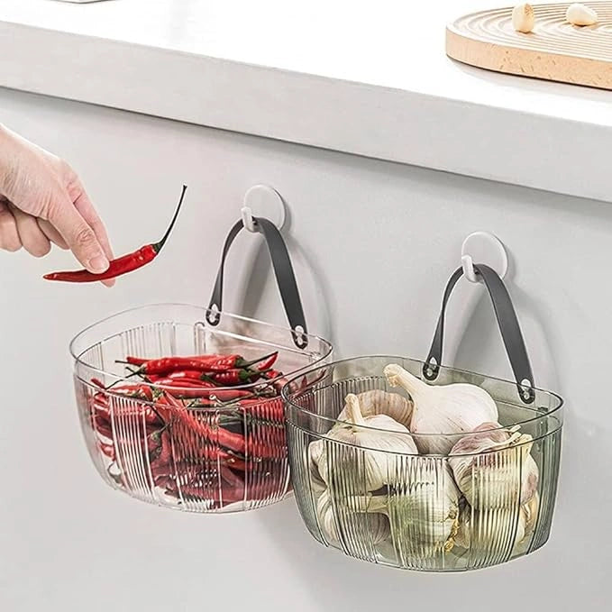Multifunctional hanging storage basket