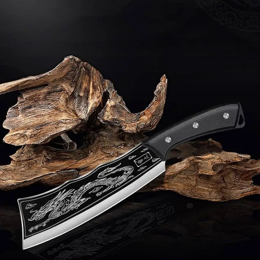 Dragon chopping knife stainless steel blade