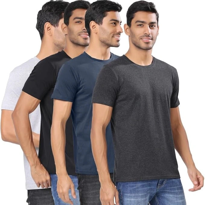 Men’s polycotton t-shirts – pack of 4