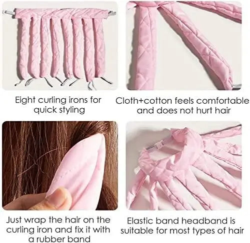 Octopus heatless hair curler