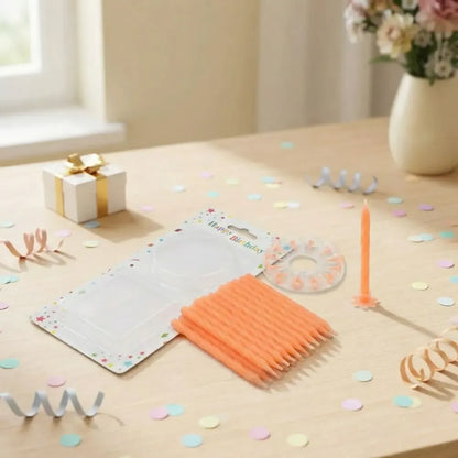 6239 birthday party candles (pack of 24 pcs) - home decor