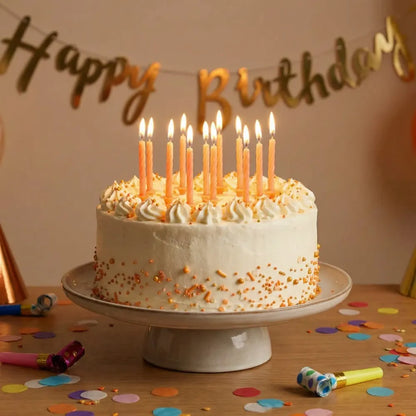 6239 birthday party candles (pack of 24 pcs) - home decor