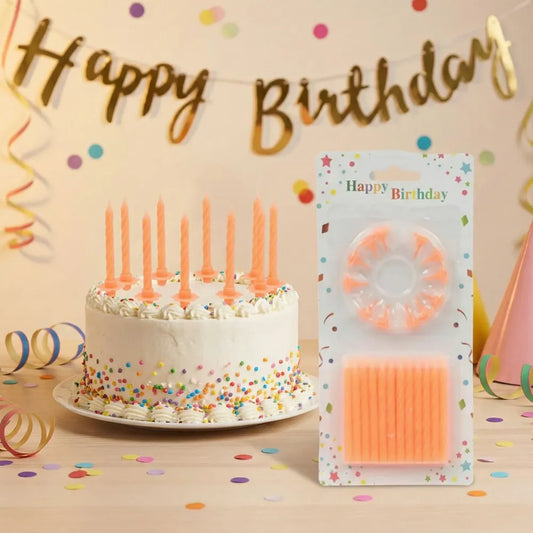 6239 birthday party candles (pack of 24 pcs) - home decor