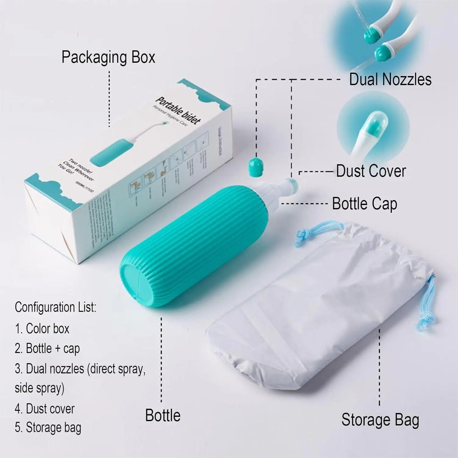 Portable bidet bottle – 500ml