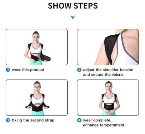 Adjustable back posture corrector/ slouching relieve pain belt women men