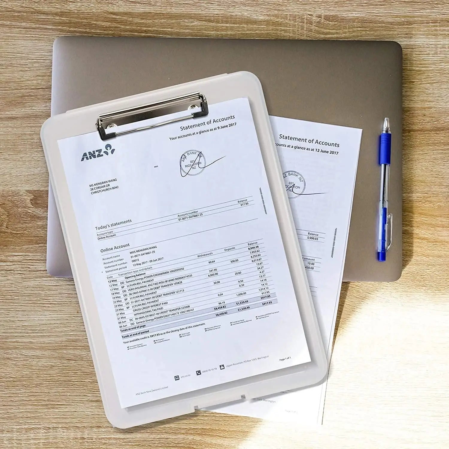 Clipboard paper holder storage writing pad with plastic ideal for office nurse students teachers sales