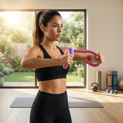 6407 fitness thigh toner - muscle toning gym or home equipment - leg blaster for trimming arms abs glutes and legs