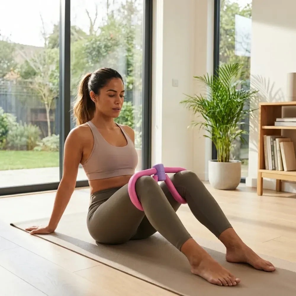 6407 fitness thigh toner - muscle toning gym or home equipment - leg blaster for trimming arms abs glutes and legs
