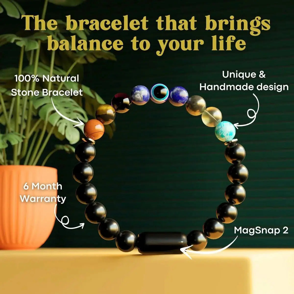 Super 9 chakra bracelet
