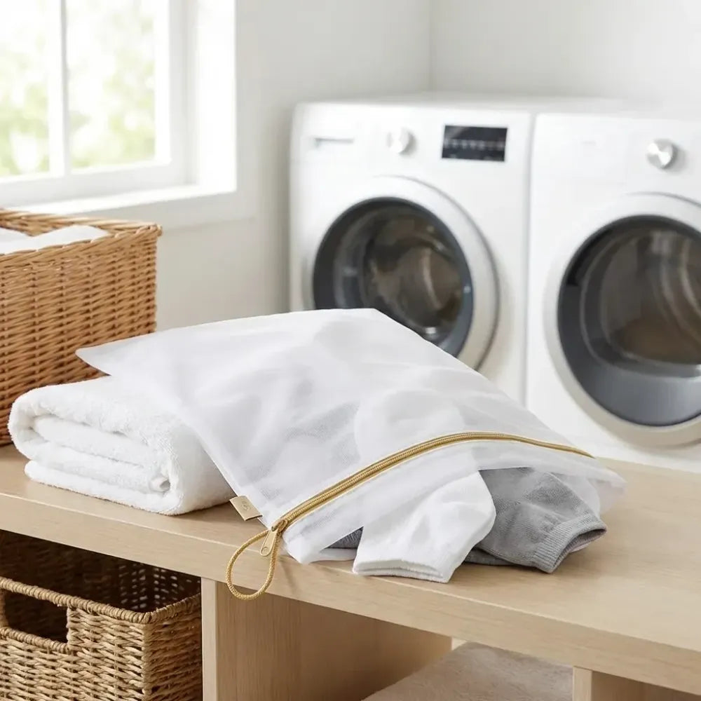 6459 large mesh laundry bags for delicates with premium zipper travel storage organize bag clothing washing blouse bra