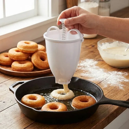 646 mini donut maker dispenser - plastic vadameduwada - kitchen tool